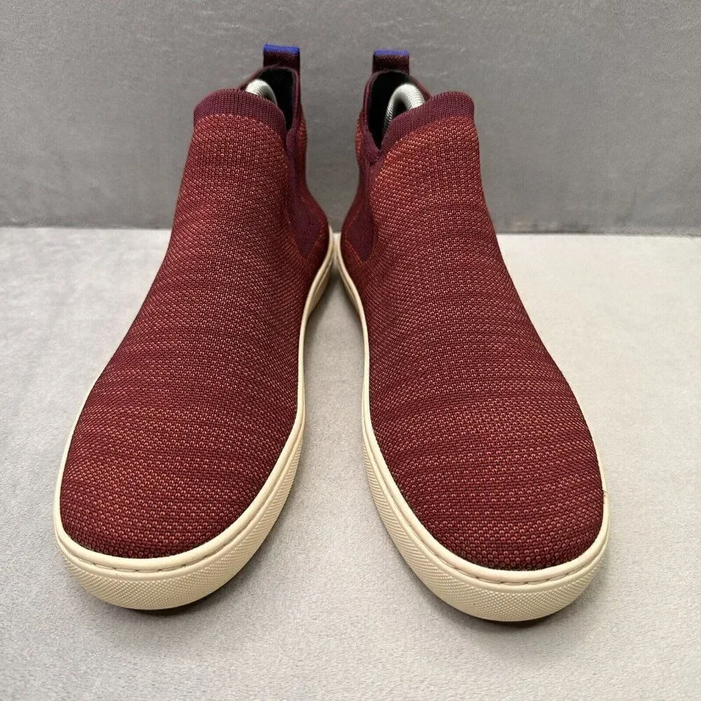 Rothy's The Chelsea Womens Size‎ 8.5 Boot Sneakers Plum Melange Stitch Sport